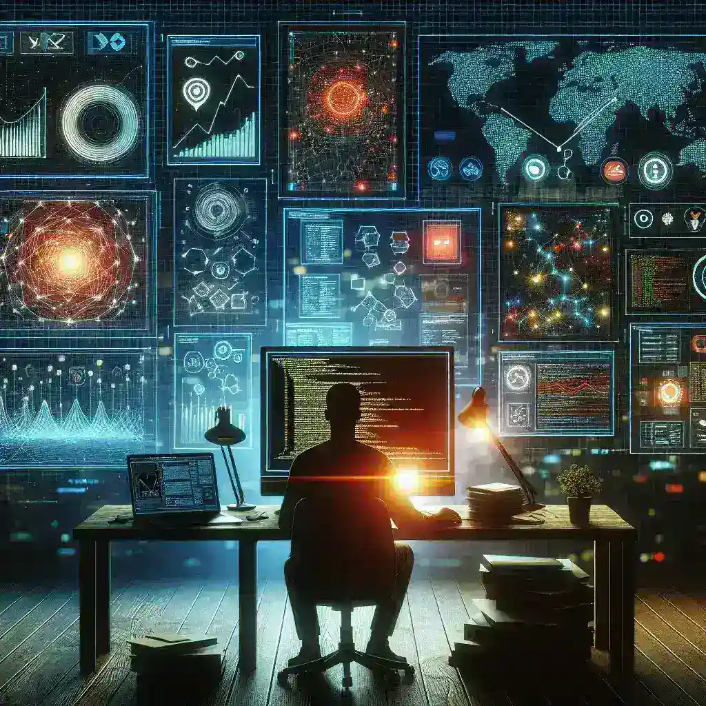 "Developer using essential debugging tools for streaming-based applications on a laptop, illustrating modern techniques for application troubleshooting and optimization."